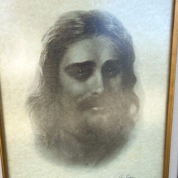 Compassionate Christ By Fern Beckham Print Wood Frame - Picture 7 of 8